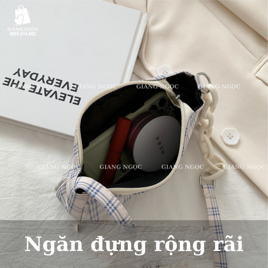 [Mã FAMAYWA2 giảm 10k đơn từ 50k] Túi đeo vai GaLiCiCi nhỏ nhắn phối quai xích thời trang cho nữ | WebRaoVat - webraovat.net.vn