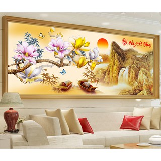 Tranh dán tường 3D VTC Phong thủy Phú quý cát tường Luna0005