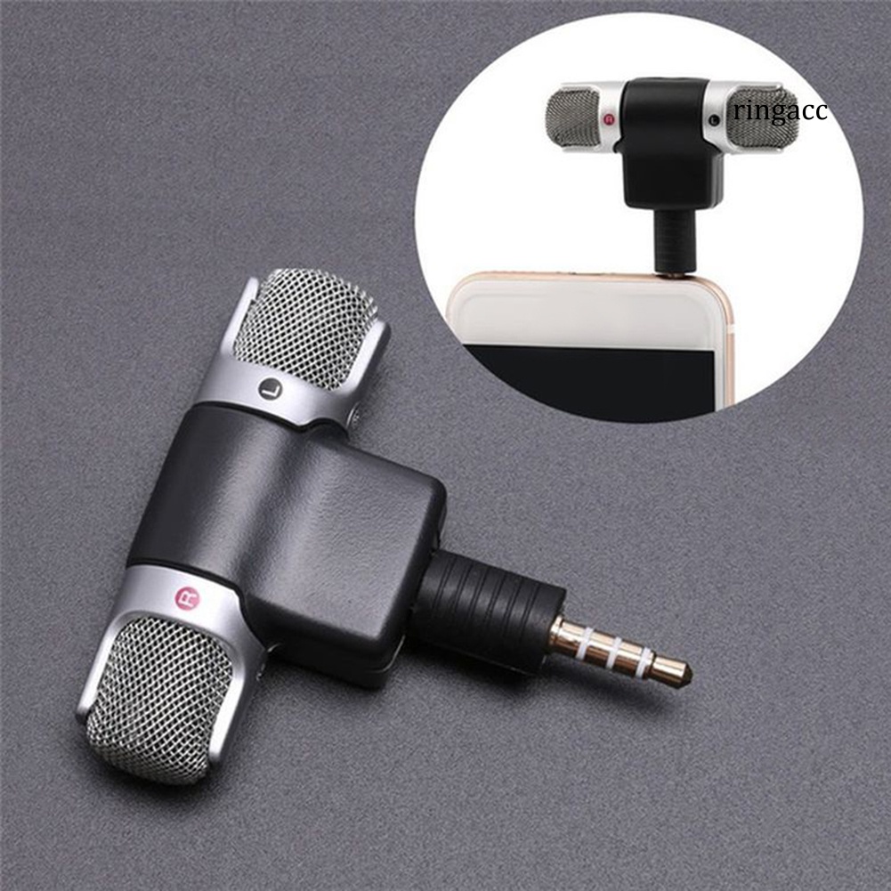 Micro thu âm giọng nói mini 3.5mm cho pc laptop điện thoại