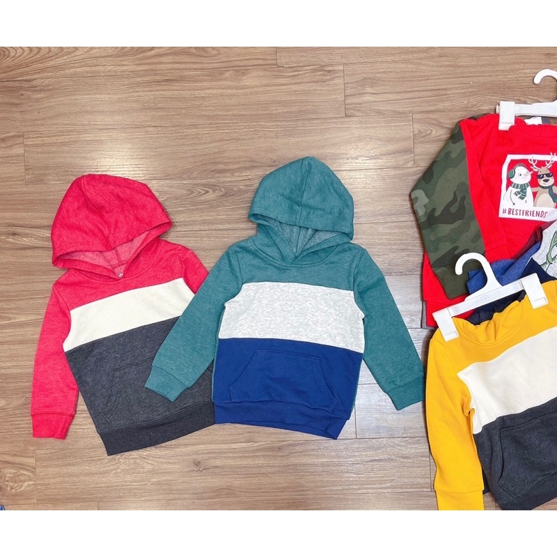 SIZE ĐẠI 17-30kgÁO NỈ HODDIE BÉ TRAI DÀI TAY DƯ XỊN