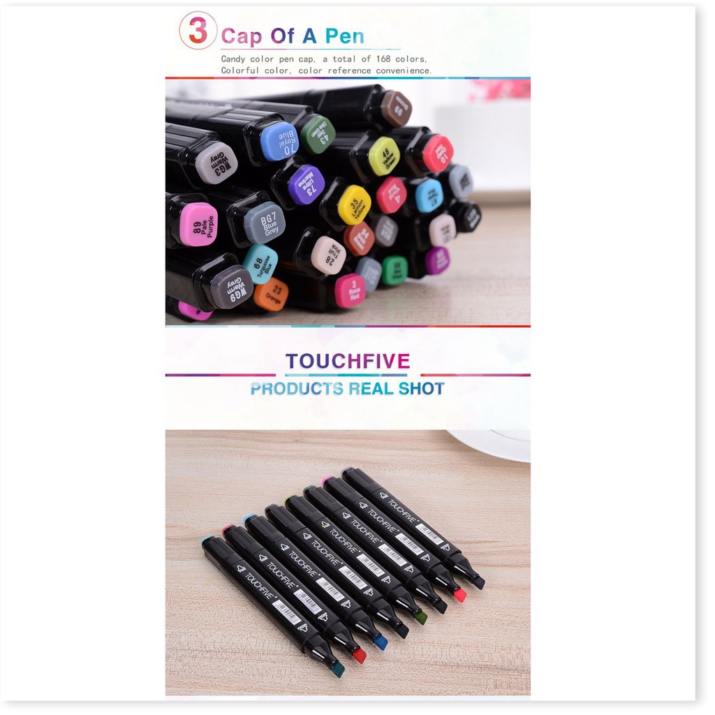 Bút màu chuyên nghiệp  GIÁ VỐN  Combo 30 bút màu 2 đầu Touch Coco màu sắc đa dạng, thiết kệ nghệ thuật 8668