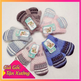 Găng Tay Len Lót Lông Siêu Ấm Dành Cho Bé Mùa Đông Cho Bé