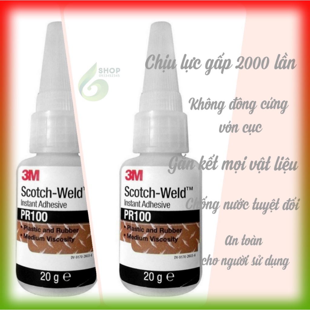Keo Dán Đa Năng 3M Pr100 Dán Giày Dép Da , Kim Loại , Gỗ , Sành Sứ , Cao Su Siêu Dính