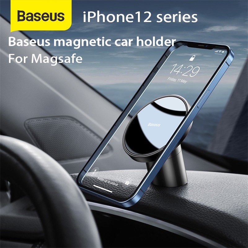 Giá đỡ/hút điện thoại nam châm Baseus Magnetic Car Mount FOr Dáhboards And Air Outlets trên ô tô/xe hơi/hít siêu chắc