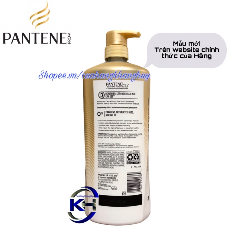 Dầu xả Pantene Pro-V Advanced Care 5in1 1,13 l của Mỹ (Mẫu Mới)