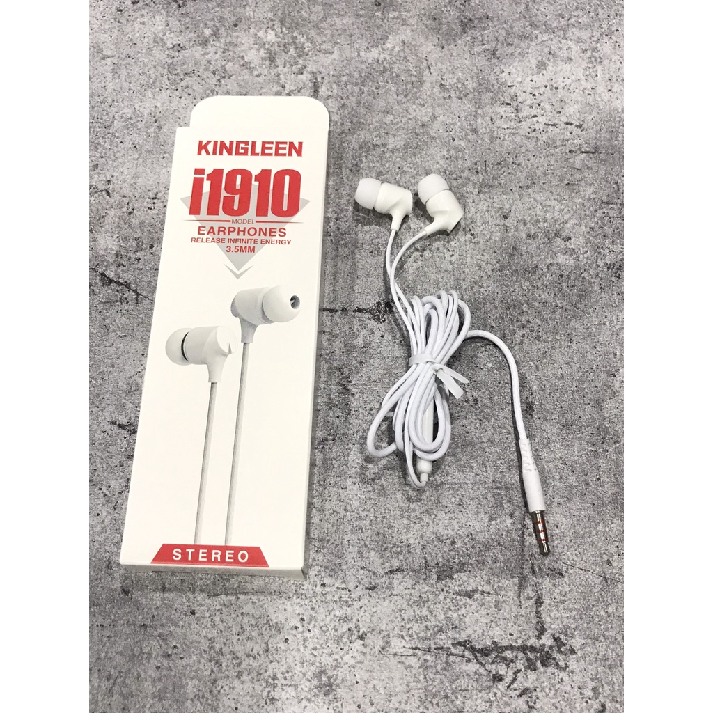Earphone 1.2m i1910 (trắng) Kingleen