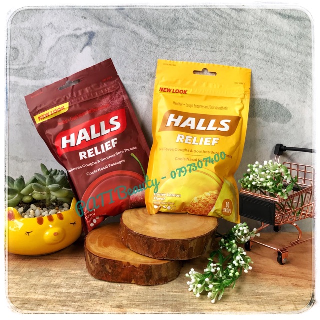 🇺🇸❌KẸO 🍬 NGẬM TRỊ HO HALLS ❌🇺🇸