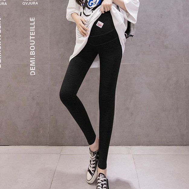 Quần Legging Nâng Mông Lưng Thấp Thời Trang Cho Mẹ Bầu