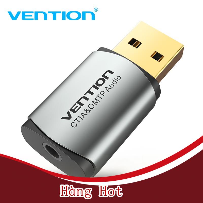 Card âm thanh VENTION gắn ngoài USB 2 trong 1 cho loa máy tính
