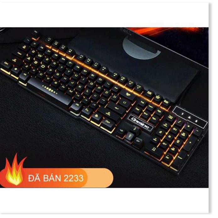 Bàn phím giả cơ  K600 Full đèn LED, nút nhạy, phím êm chuyên game hàng nhập khẩu bảo hành 12 tháng 1 đổi 1