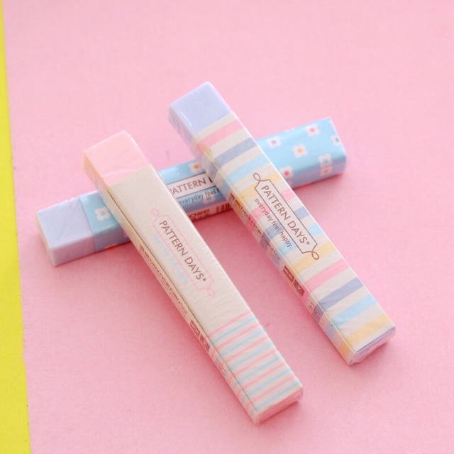 Tẩy bút chì Parten day_Gôm tẩy bút chì cute_siêu cực phẩm cho các loại tẩy xoá bút chì