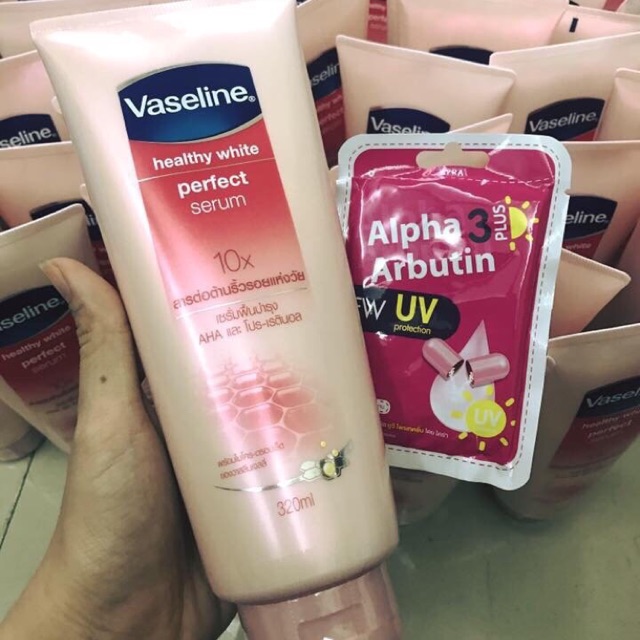 COMBO VASELINE 10x DƯỠNG TRẮNG 320ml