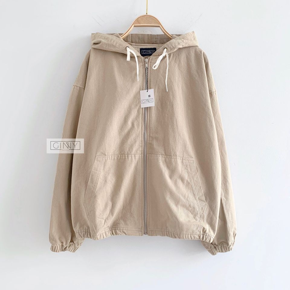 Áo Khoác Kaki Nón Chống Nắng 1 Lớp | Công Nghệ Wash Cao Cấp | From Basic | Năng động | Màu Đa Dạng | Có nón | BigBuy360 - bigbuy360.vn