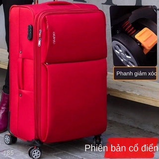 BHành lý nam và nữ hộp mật khẩu vali học sinh vali kéo vali vải vali vải Oxford trường hợp lên máy bay