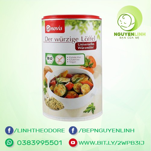 Hạt nêm rau củ hữu cơ Cenovis hộp 270g