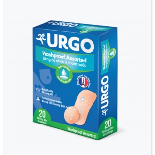 [RẺ VÔ ĐỊCH] Băng cá nhân ít thấm nước urgo washproof h20m 4 kích thước