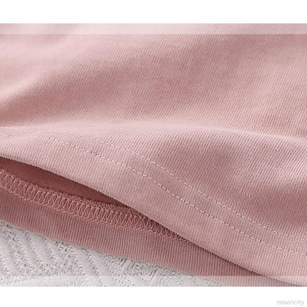 Áo thun tay dài kẻ sọc phối màu phong cách dễ thương cho trẻ em