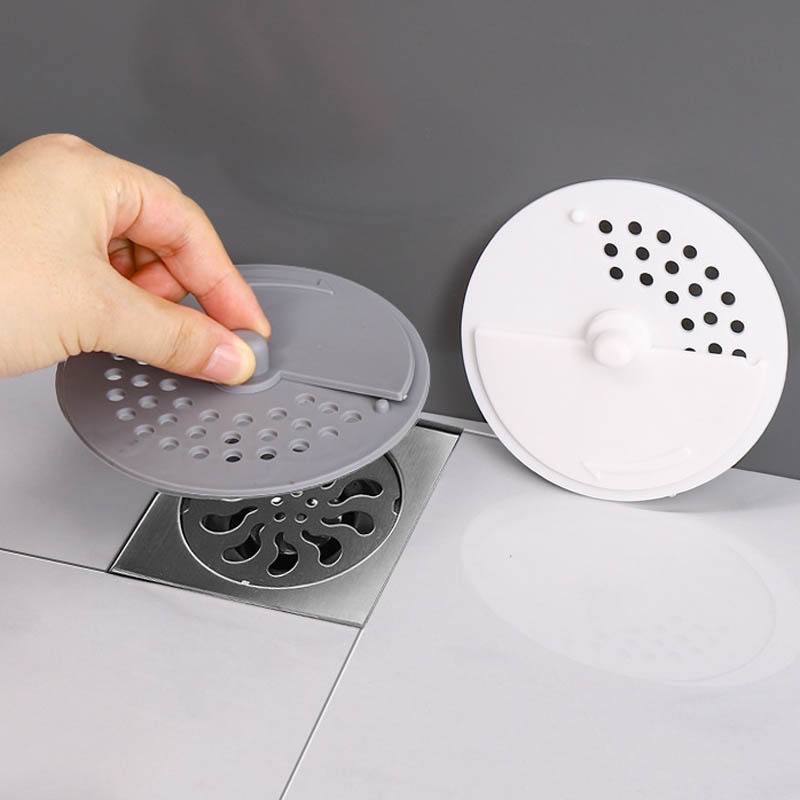 Nắp Đậy Cống Thoát Nước Sàn Nhà Tắm Lọc Rác Khử Mùi Hôi Tiện Dụng Ốp
