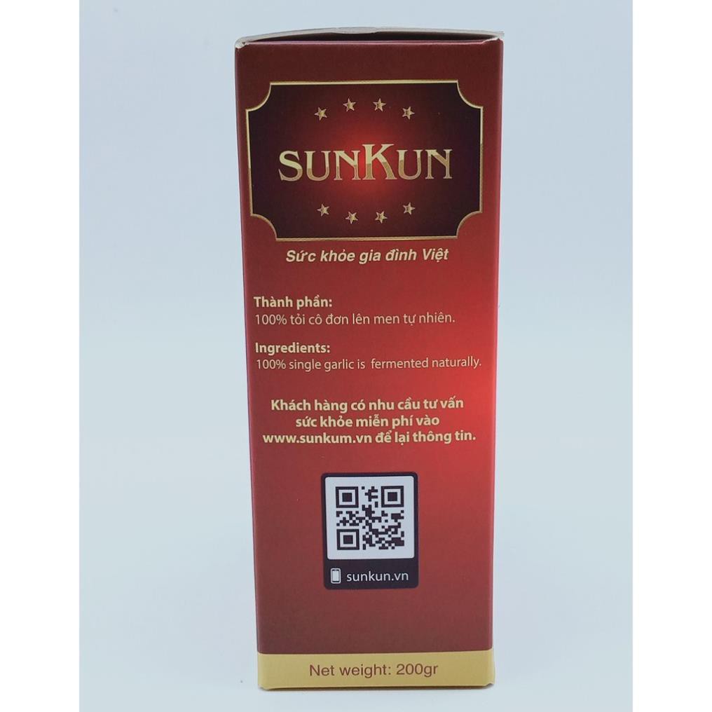 TỎI ĐEN SUNKUN LÊN MEN 100% _ 200gr