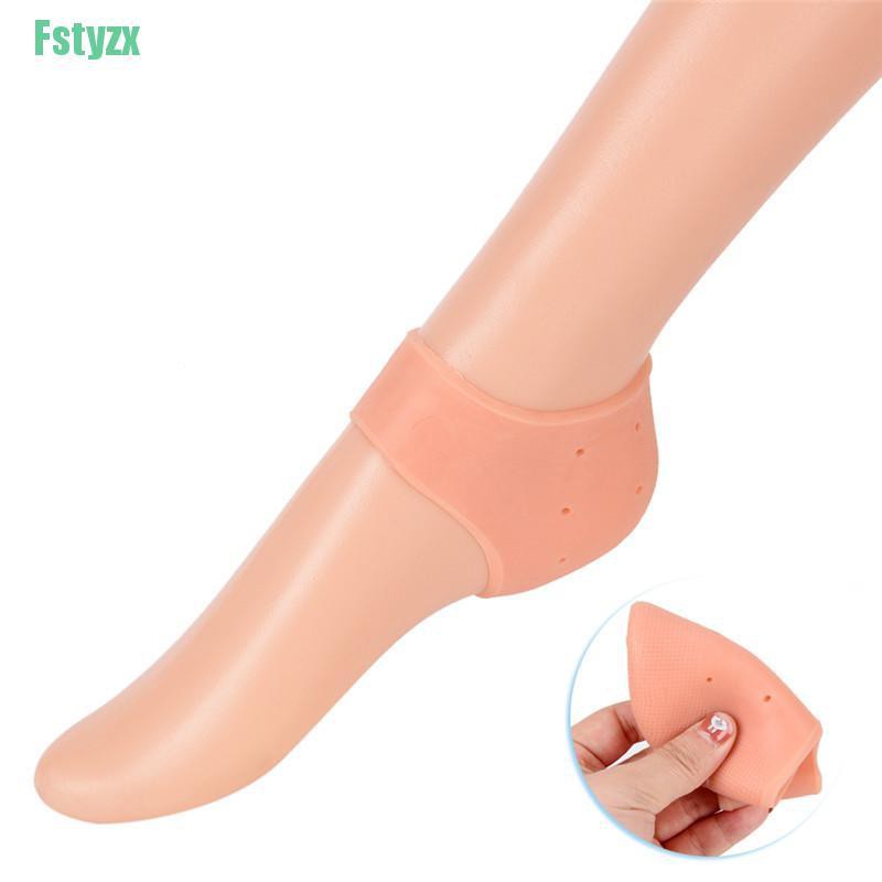 fstyzx 2 PCS Silicone Moisturizing Gel Heel Sock Cracked Foot Skin Care Protector Hot