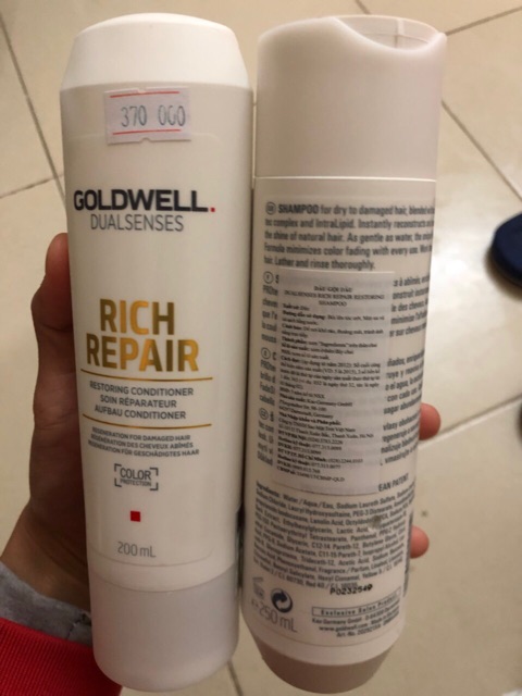 Dầu Gội Dầu Xả Phục Hồi GOLDWELL 1000ml