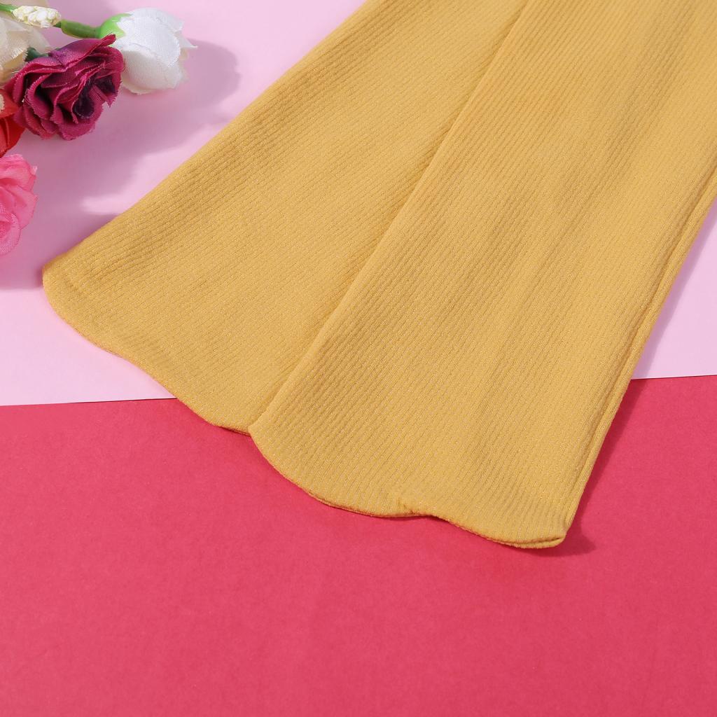 Vớ Dài Siêu Mỏng Mềm Mại Co Giãn Màu Trơn Thời Trang Mùa Hè Cho Nữ