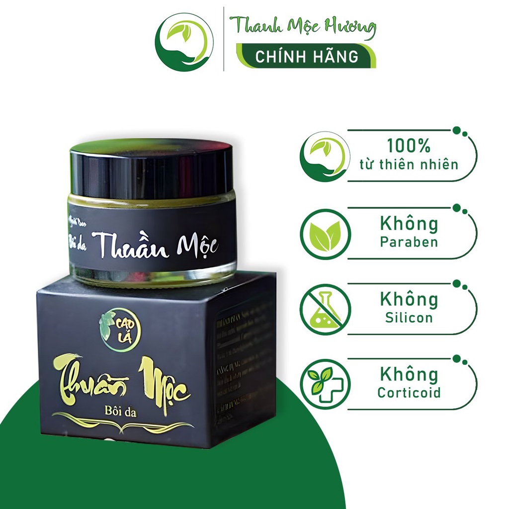 Cao lá Bôi da Thuần Mộc Thanh Mộc Hương dưỡng ẩm da dịu nhẹ 50gr