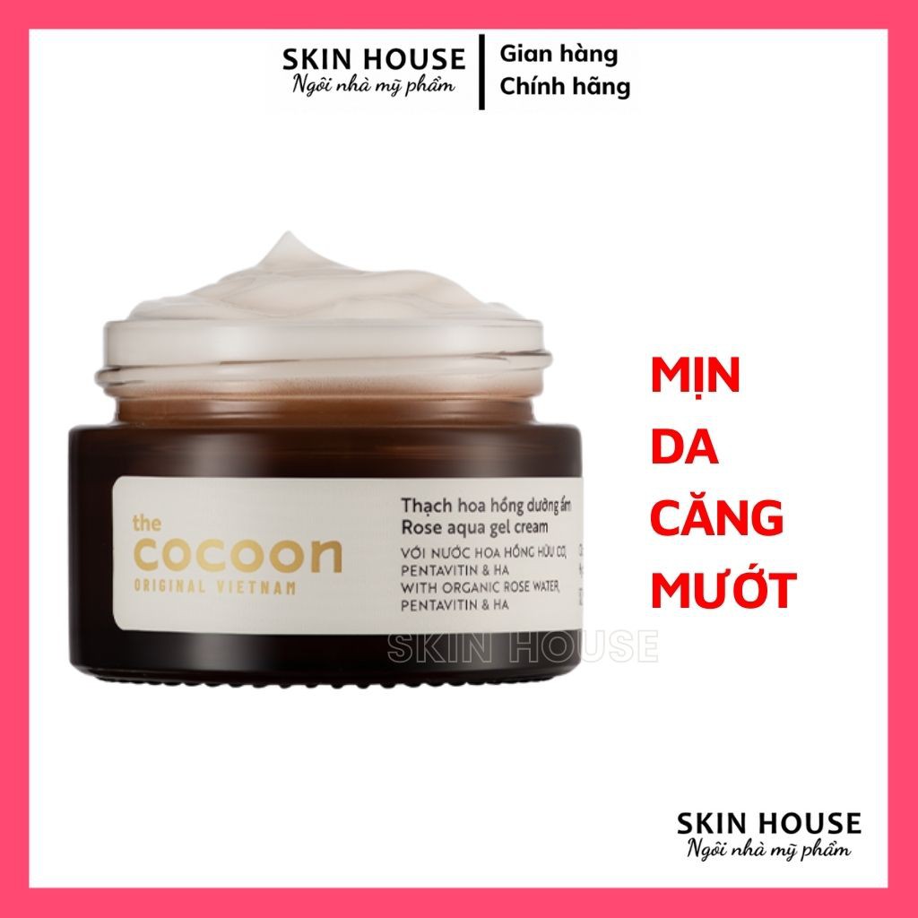 Thạch Hoa Hồng Cocoon - Thạch Hoa Hồng Cấp Ẩm Dưỡng Da Cocoon 100% Thuần Chay30ml