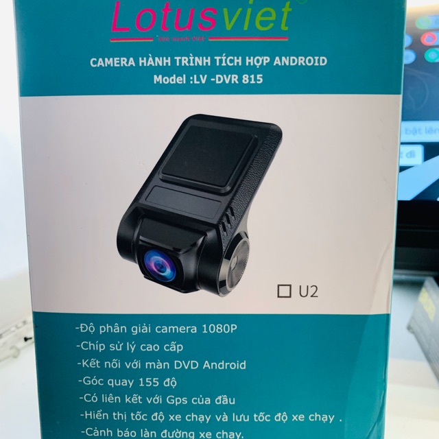 Cam hành trình tích hợp trên màn android chính hãng LotusViet Đại Việt Auto