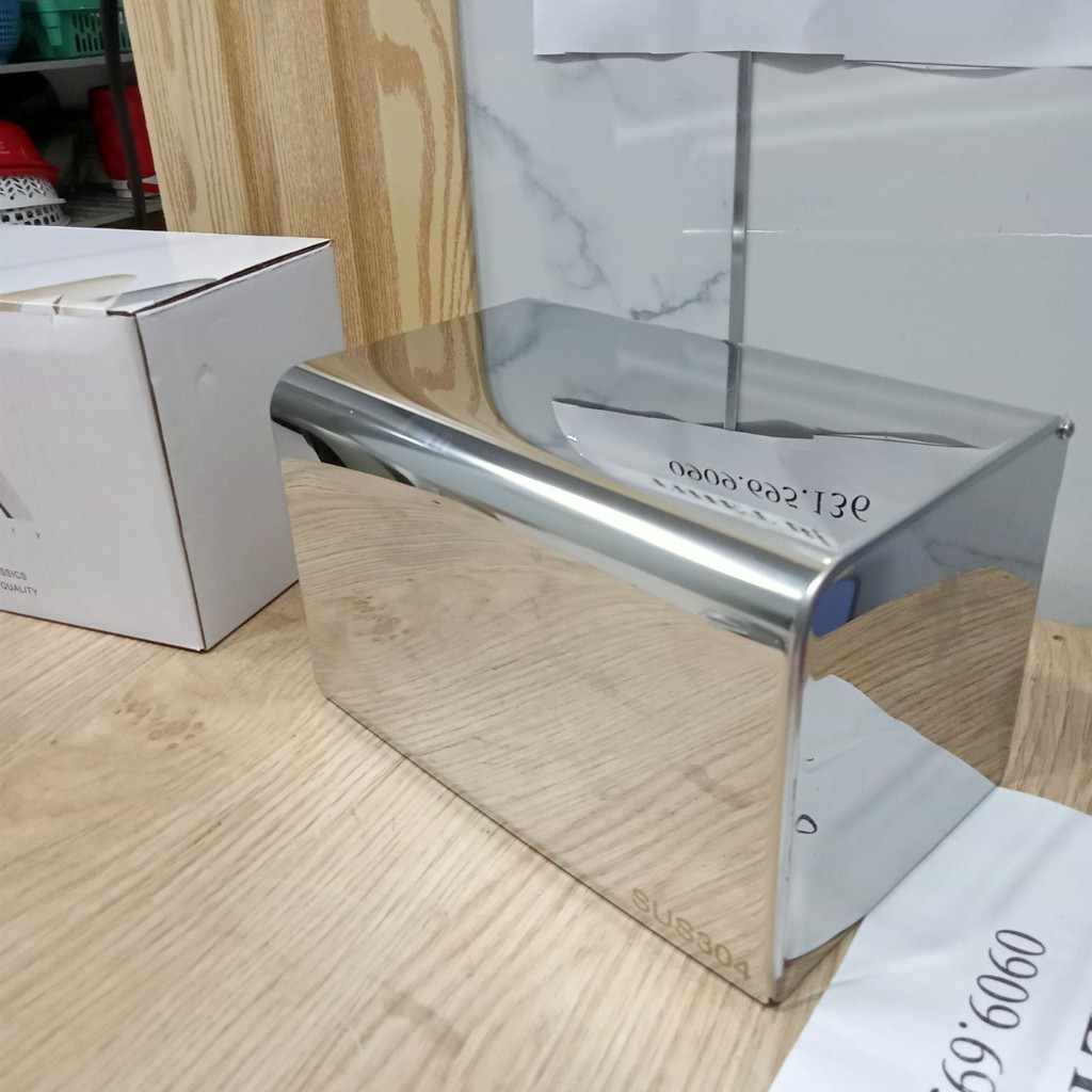 Hộp đựng giấy vệ sinh inox 304 bóng