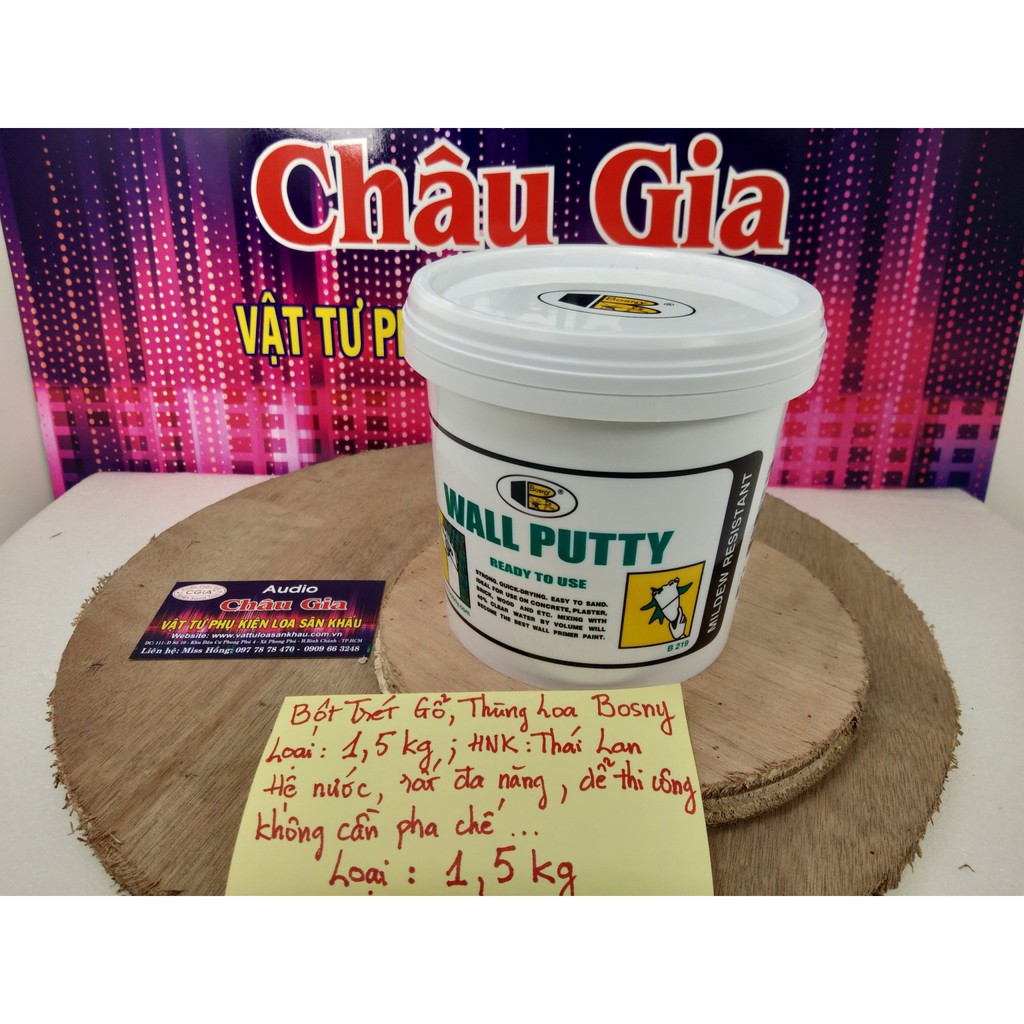 Matit trét thùng loa 1.5kg- 1 lon Audio Châu Gia