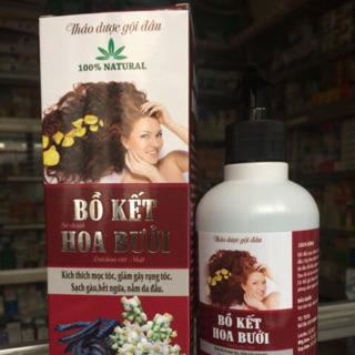 Dầu gội thảo dược bồ kết hoa bưởi, kích thích mọc tóc, chống rụng tóc, làm mượt tóc