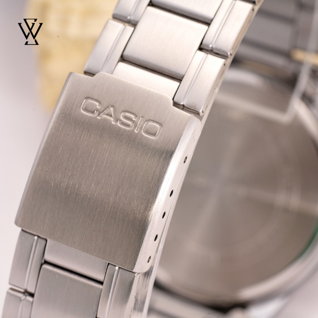 Đồng Hồ Quartz Nam Casio WATCHSTORE MTP-V005D-1BUDF Thiết Kế Kính Khoáng 40mm, Dây Kim Loại, Vỏ Thép Không Gỉ