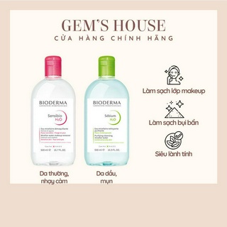COMBO NƯỚC TẨY TRANG CHACOTT VÀ BIO.DERMA