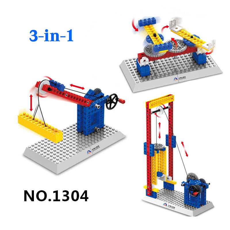 4Styles Wange 1301 Kỹ thuật cơ khí Nguyên lý động Khối xây dựng Lego Đồ chơi tương thích Gạch 3In1 Đồ chơi giáo dục trẻ em thành phố DIY