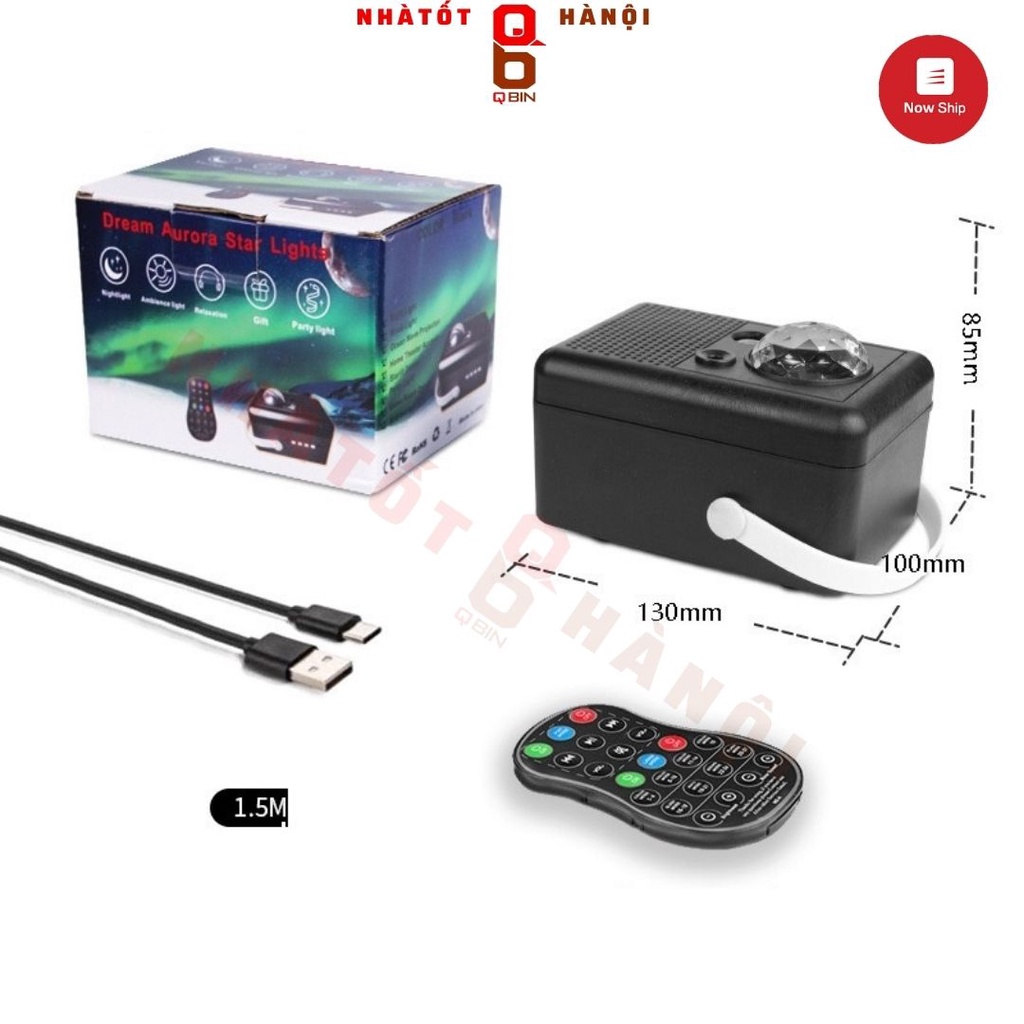 Đèn chiếu sao giải ngân hà Kèm Loa Bluetooth , hiệu ứng đám mây  + tia laser + Cung trăng bán kính sáng rộng