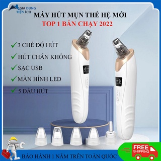 Máy hút mụn cầm tay, máy hút mụn mini đa năng dụng cụ chăm sóc sắc đẹp làn da làm sạch lỗ chân lông. Bảo hành 2 năm.