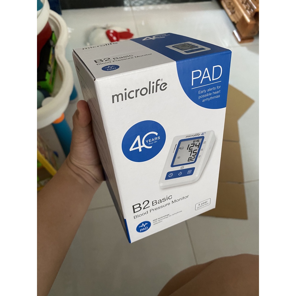 Máy đo huyết áp MICROLIFE BP B2 Basic thế hệ mới cho độ chính xác cao, dễ sử dụng