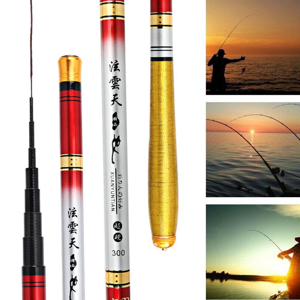 MUVAKO Cần Câu Cá Mini Bằng Sợi Carbon Siêu Nhẹ