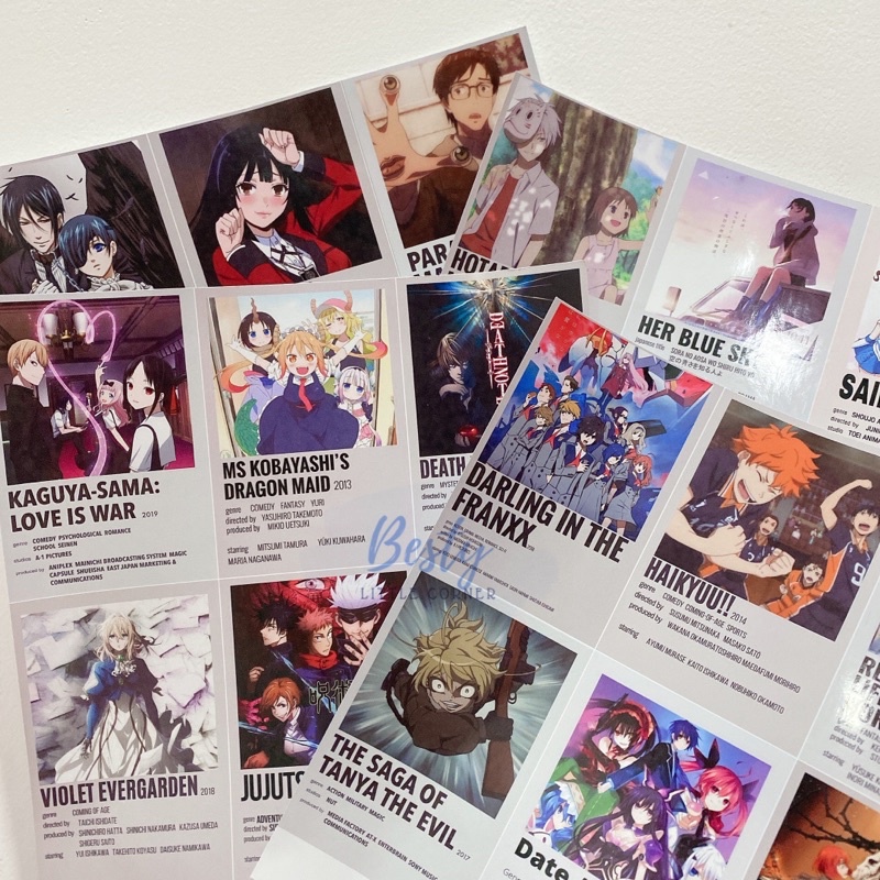 In Sticker theo yêu cầu - in sticker anime theo yêu cầu giá rẻ - hình dán Anime poster - in sticker theo yêu cầu A4