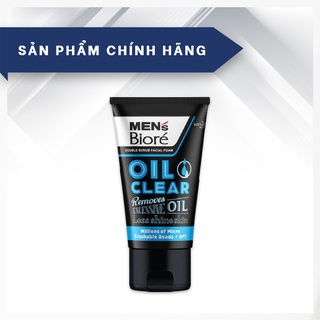 Sữa Rửa Mặt MEN's Bioré Foam Oil Clear Sạch Nhờn 100g