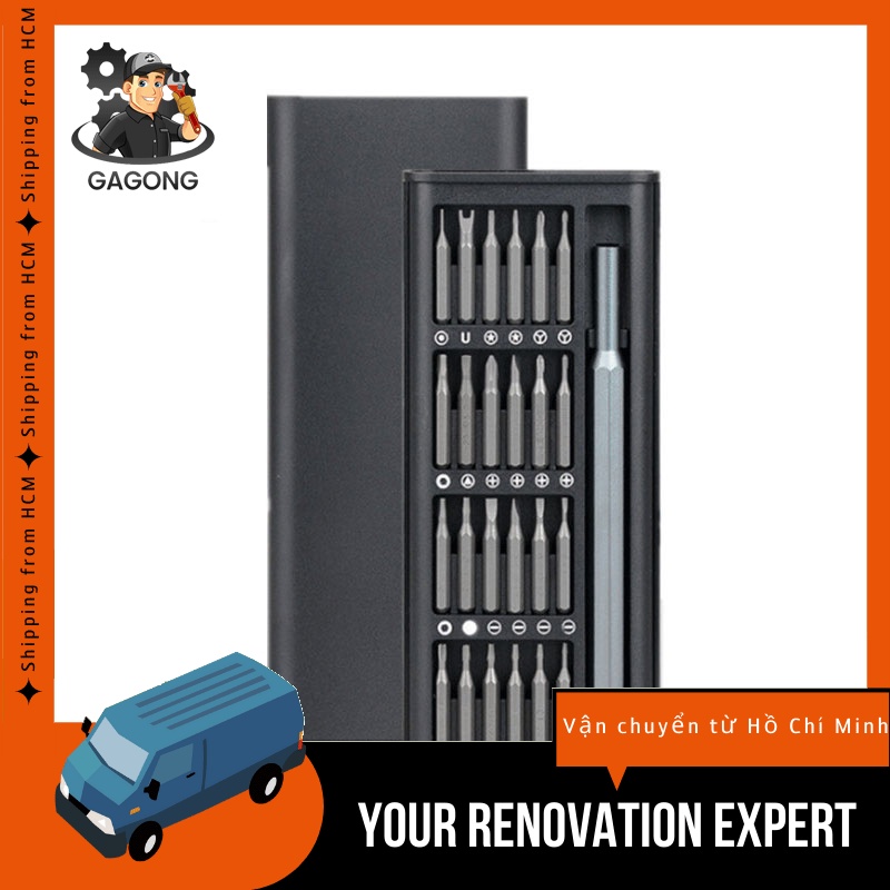 Bộ tuốc nơ vít 24 trong 1 Bộ công cụ sửa chữa tuốc nơ vít hình lục giác chính xác từ tính