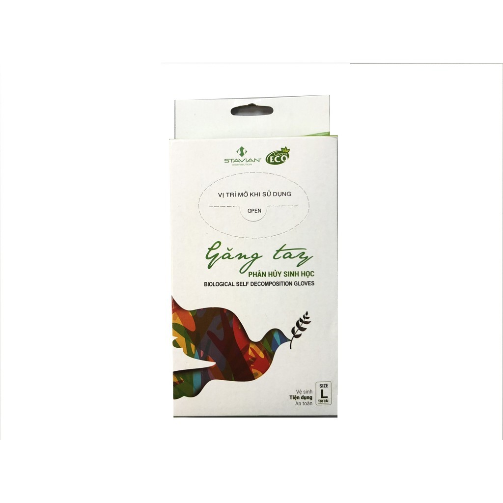 Găng Tay Tự Huỷ Sinh Học Green Eco - 100 cái/hộp
