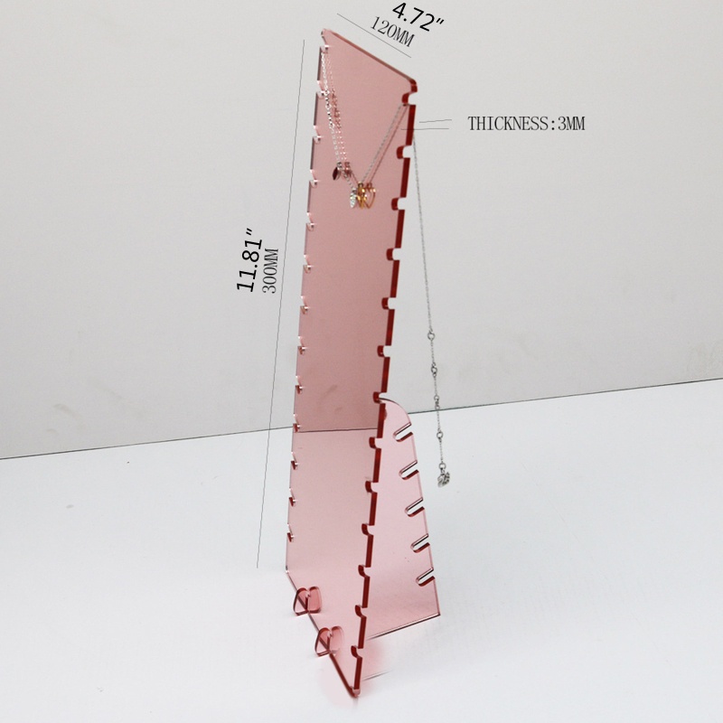 Giá Đỡ Trưng Bày Trang Sức Bằng Nhựa Màu Vàng Hồng Sang Trọng