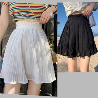 Chân váy voan ngắn dập ly