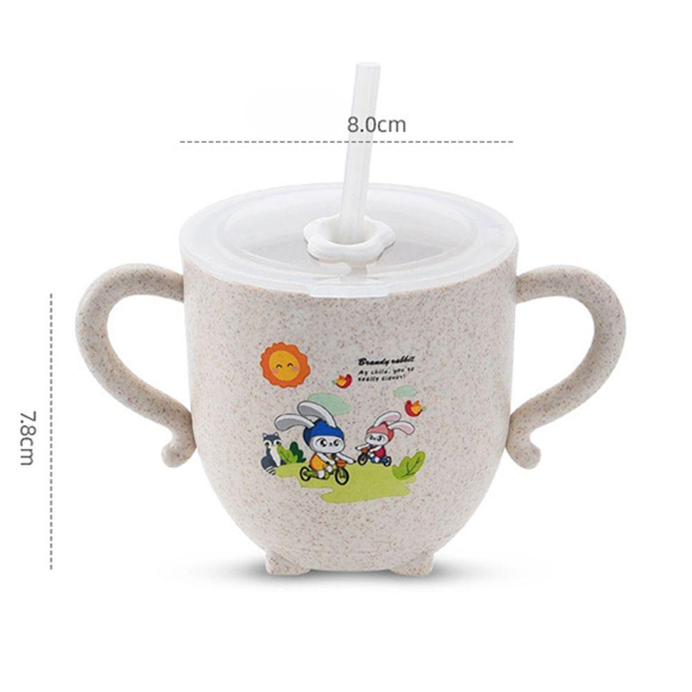 Bình Uống Nước 1 Thiết Kế Dễ Thương Chống Tràn Kèm Ống Hút Tiện Dụng Cho Bé