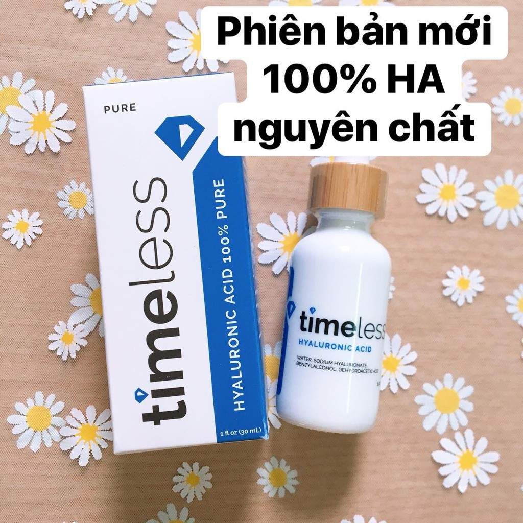 [Mã FMCGMALL - 8% đơn 250K] Tinh Chất Cấp Nước, Dưỡng Ẩm Sâu Timeless Hyaluronic Acid 100% Pure Serum 30ml/60ml | BigBuy360 - bigbuy360.vn