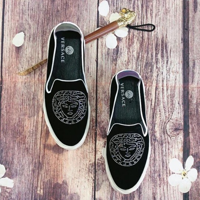 Giày Slip On Vesra_ce Đính Đá Cao Cấp - Huyền Anh Shop