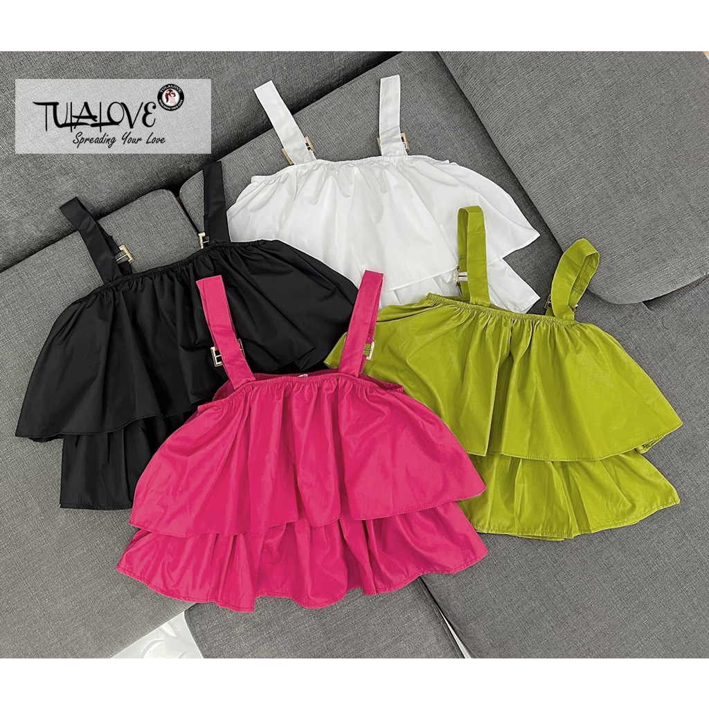 Áo Hai Dây Nữ Freesize 2 Tầng Khuy Sắt