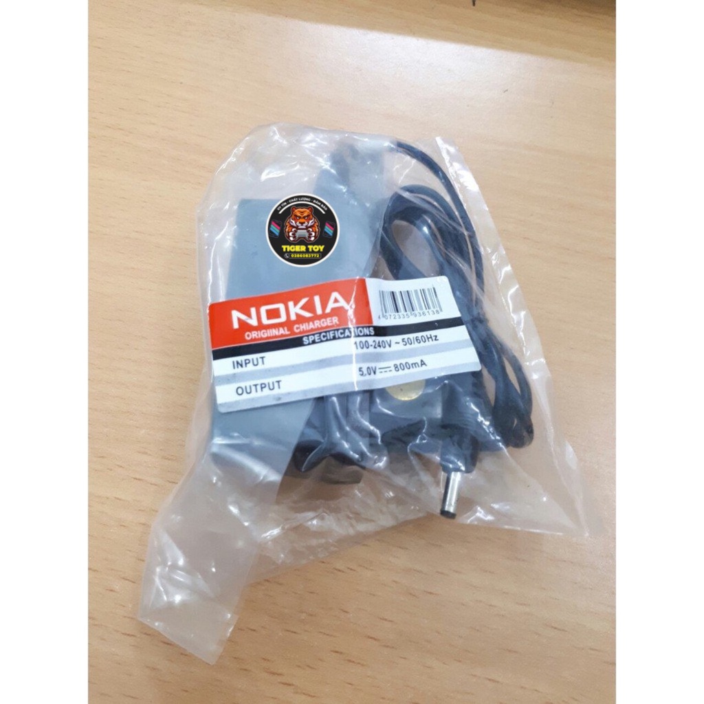 Sạc Nokia chân kim loại tốt, dây sạc Nokia 1280, sạc điện thoại Nokia có tem đỏ